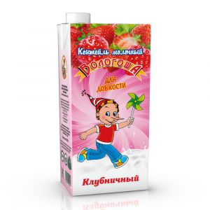 Коктейль молочный ультрапастеризованный Клубничный «Вологоша»